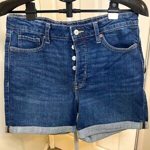 Old Navy OG Straight High Rise 5” Inseam Button Fly Denim Shorts - Size 10